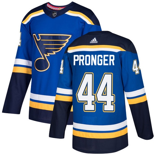 Adidas Blues #44 Chris Pronger Blue Home Authentic Stitched NHL Jersey
